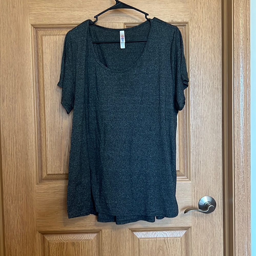 Lularoe charcoal grey shirt